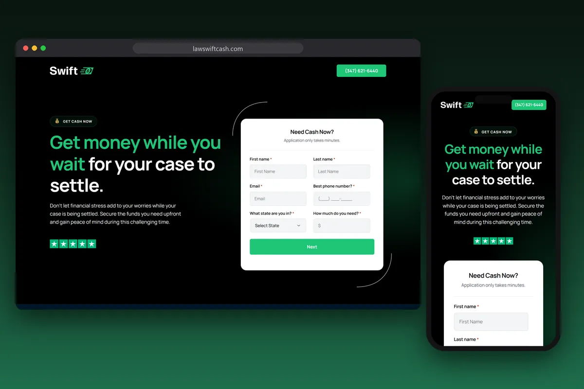 Law Swift Cash, designed by Graticle
