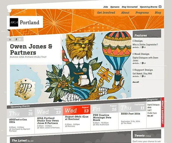 AIGA Portland Oregon WordPress Website