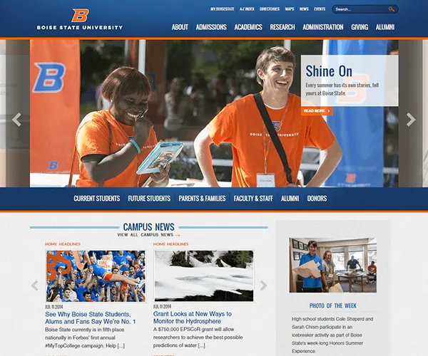 Boise State University WordPress Website