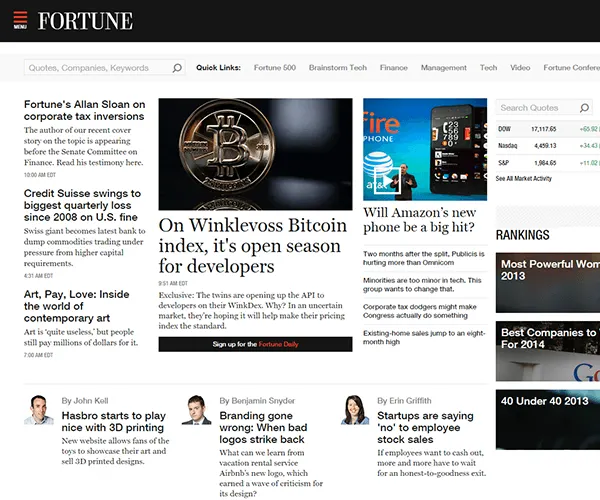 Fortune Magazine WordPress Website