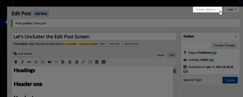 How to Customize the Edit Post Screen in WordPress