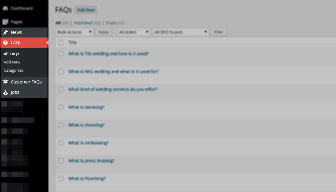 After Custom Post Types Organization - WordPress