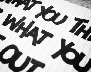 What You Think Is What You'll Get Out Of This Life - Graticle Design - Lettering