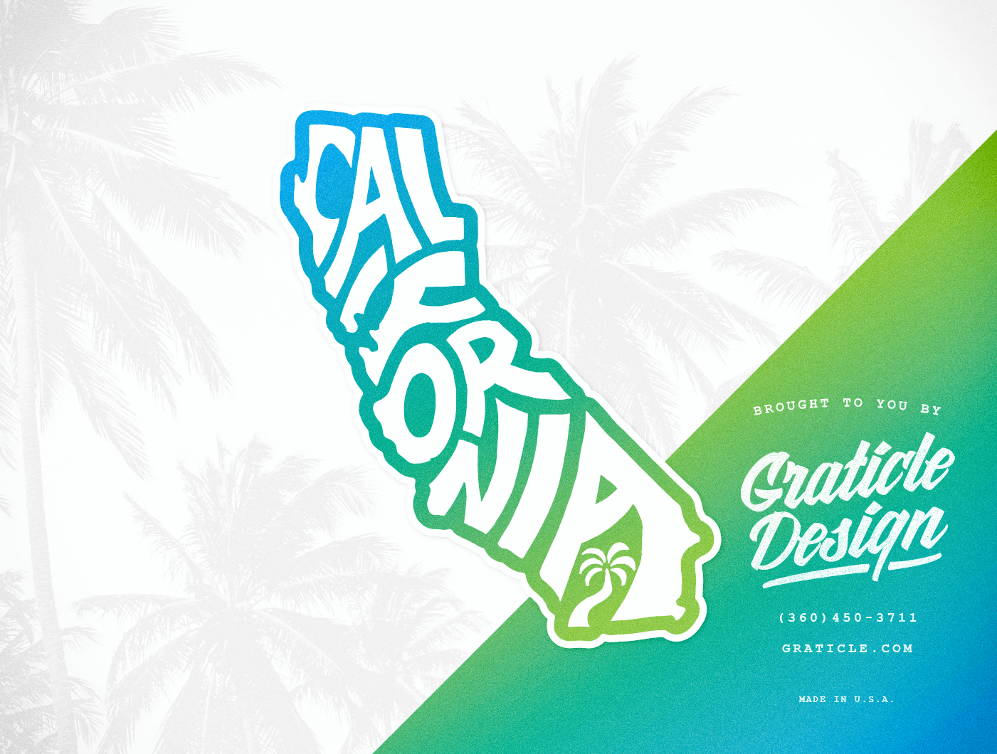 California Sticker Design