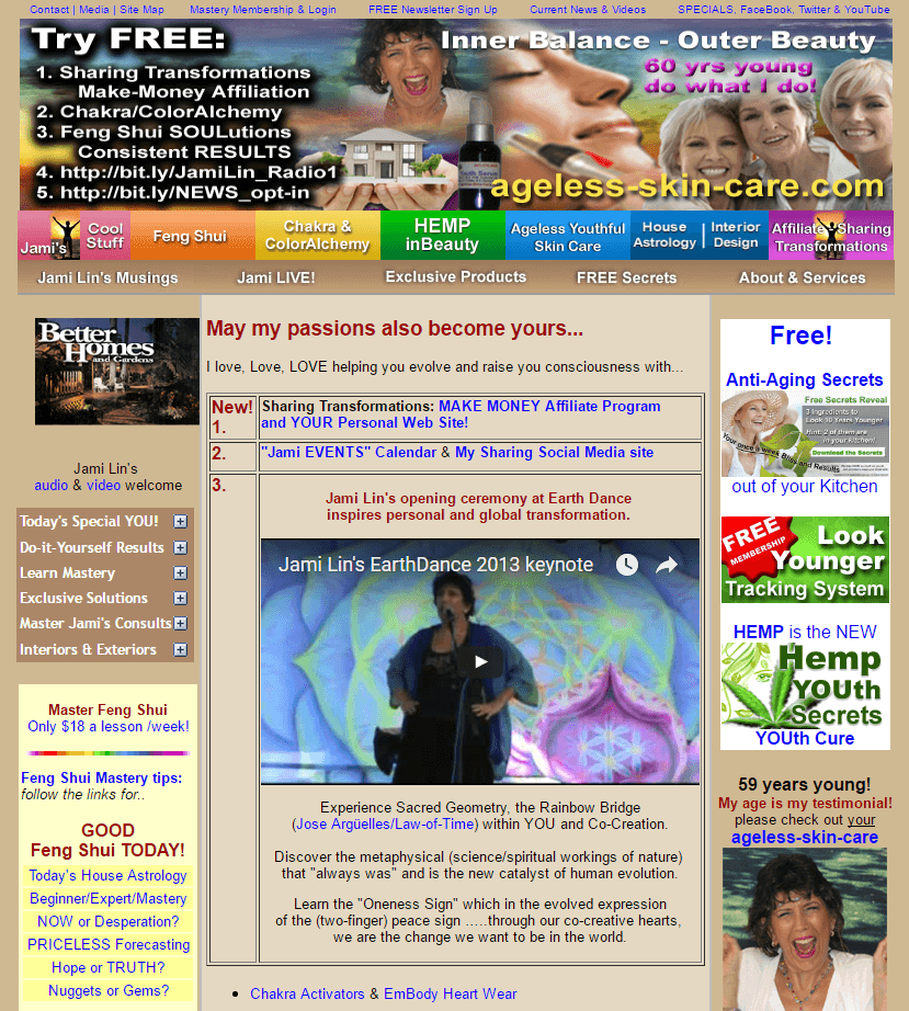 Badly Designed Website on HTML