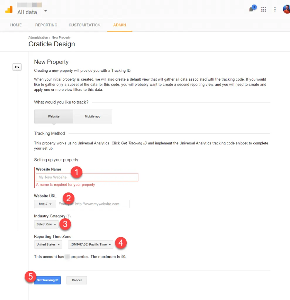 03 - Google Analytics - New Property