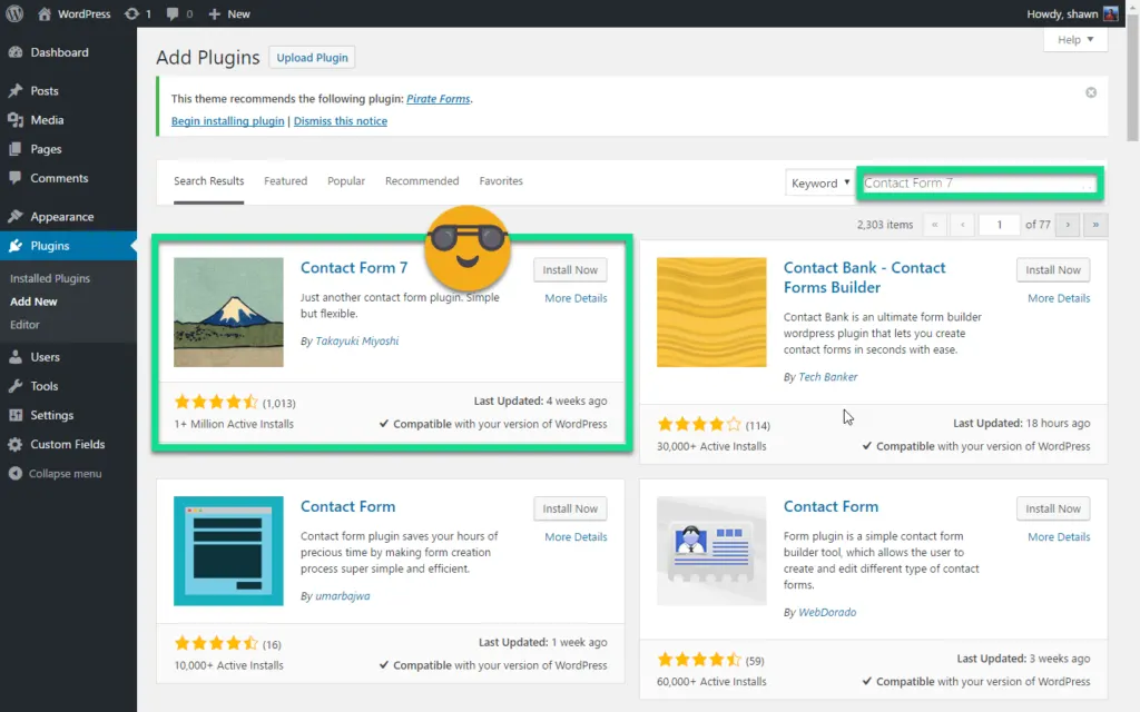 02 - Contact Form 7 Search Plugin
