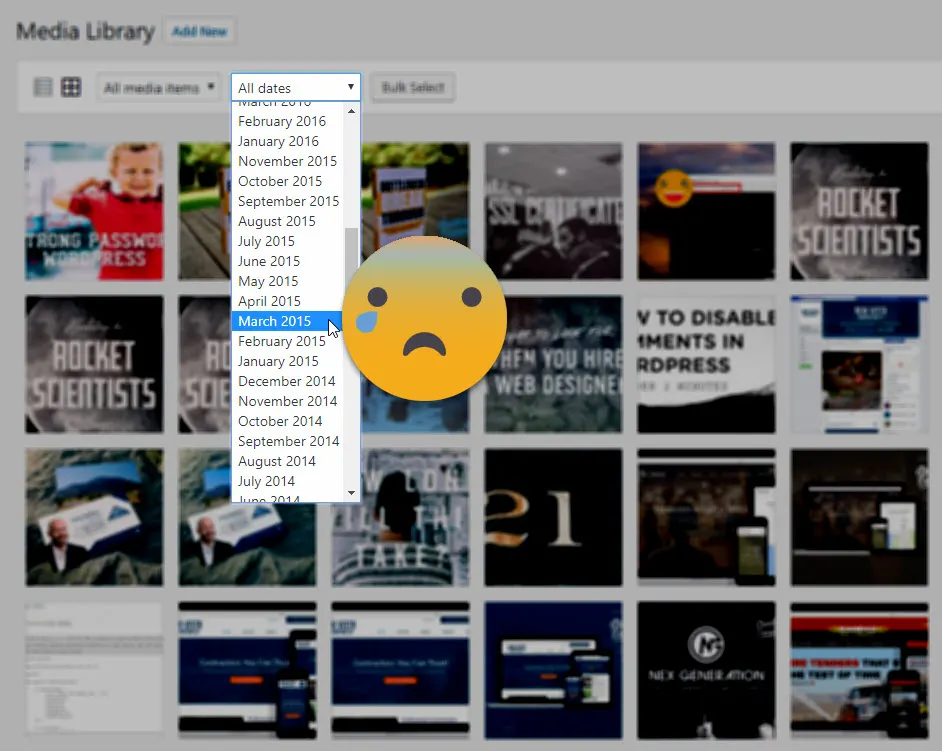 Sorting Media in WordPress