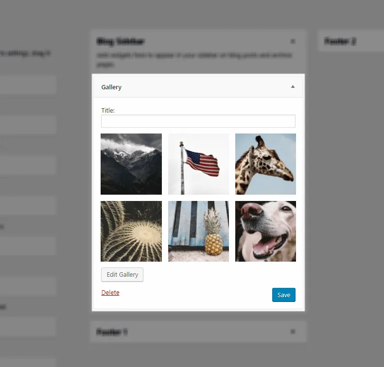 WordPress Gallery Widget