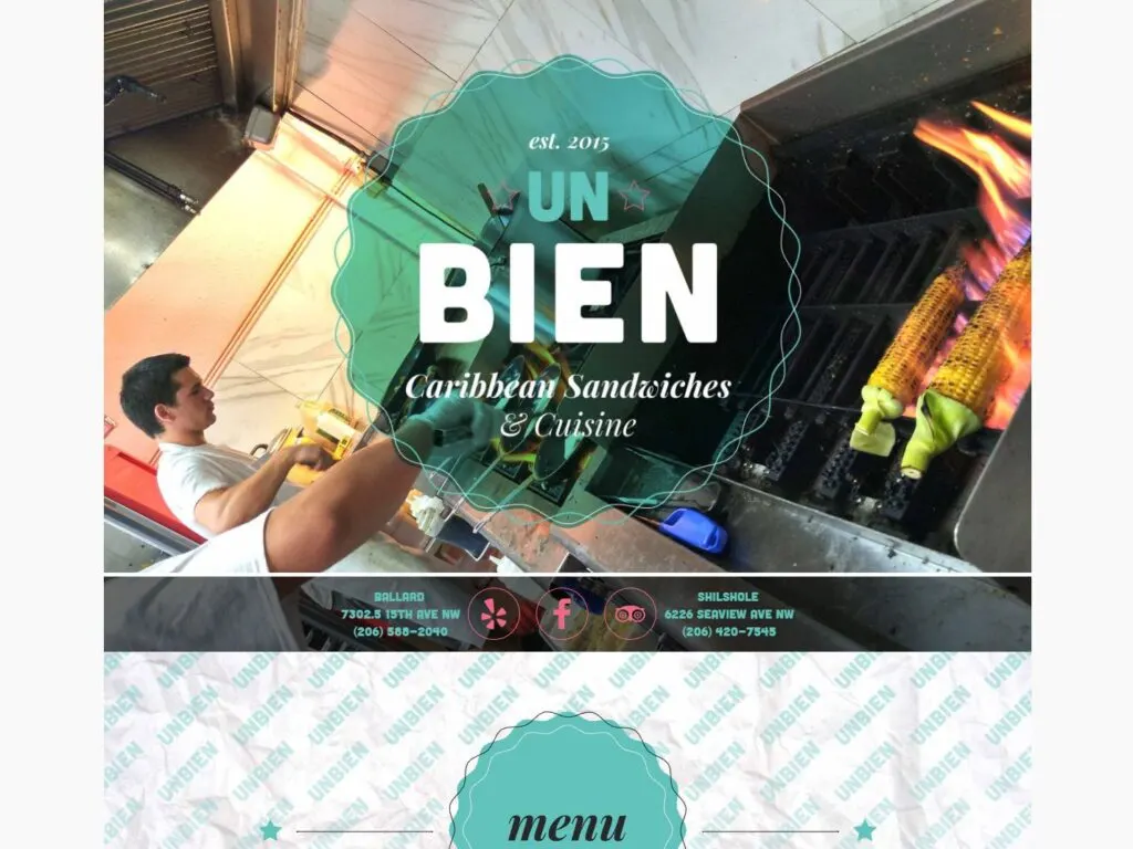 Un Bien Restaurant Web Design in Seattle
