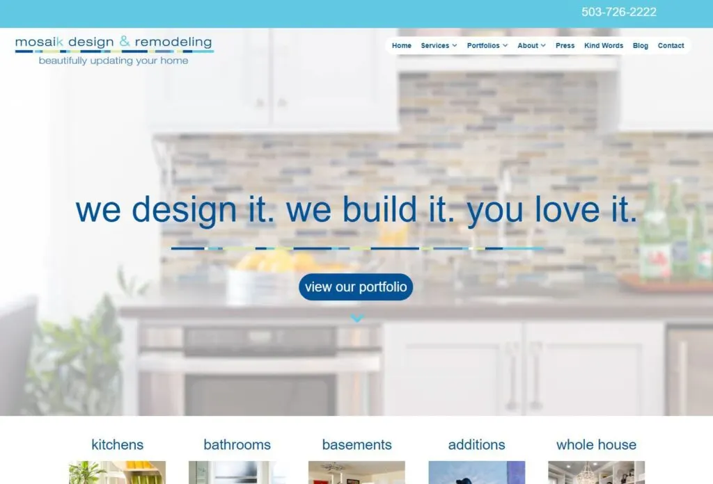 Construction Web Design in Potrland OR