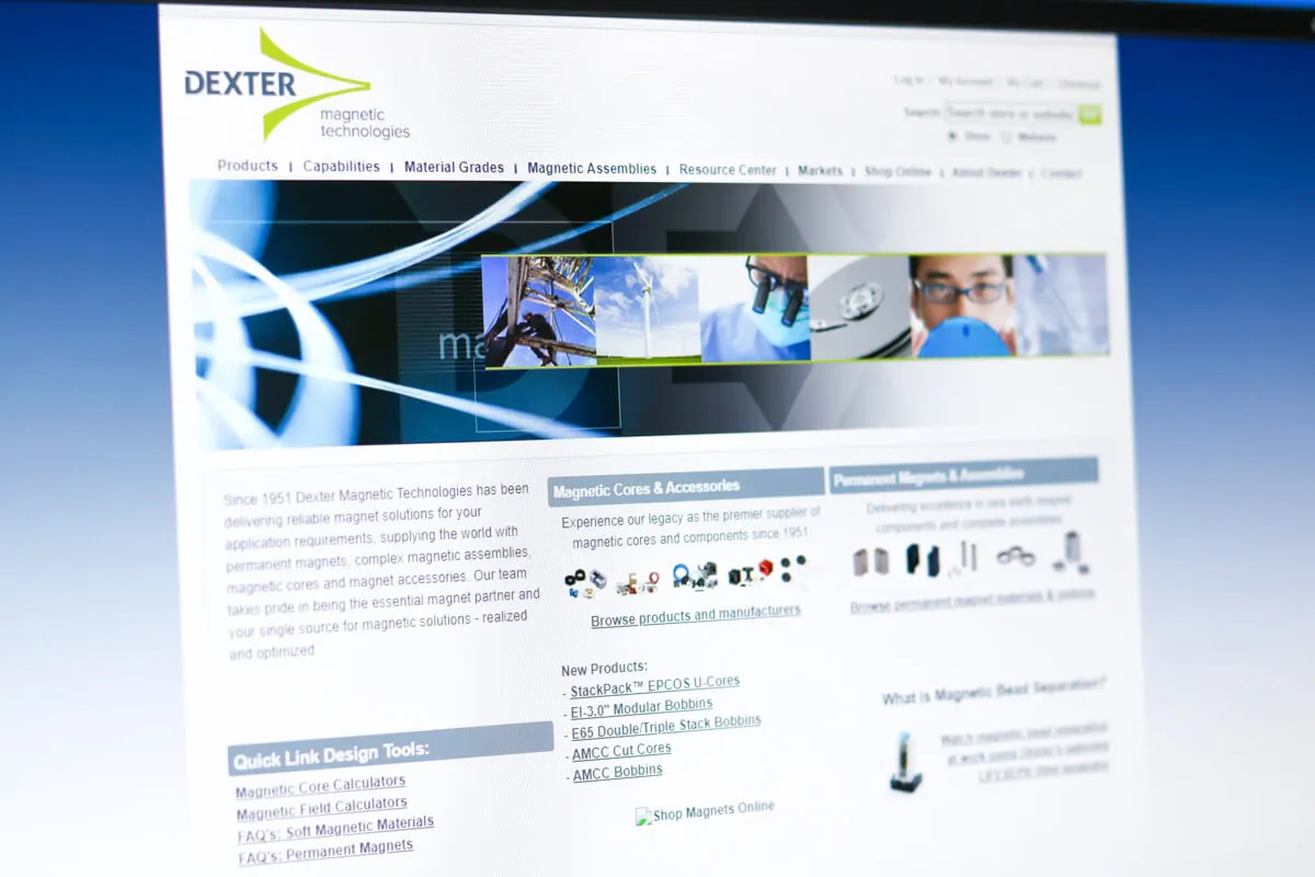 Manufacturing old website