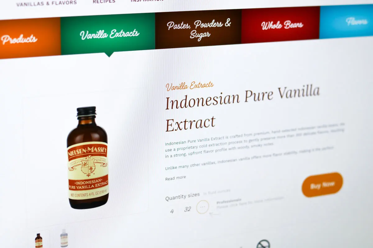 Product page design