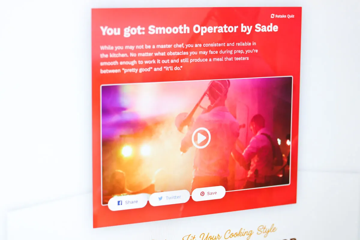 Quiz solution feature design