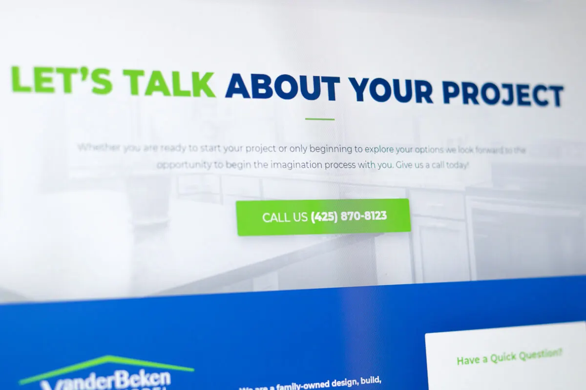 Call to Action on Remodeling Website