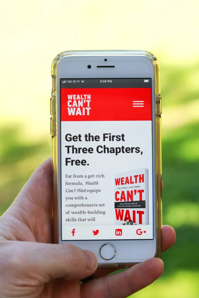 Author website mobile