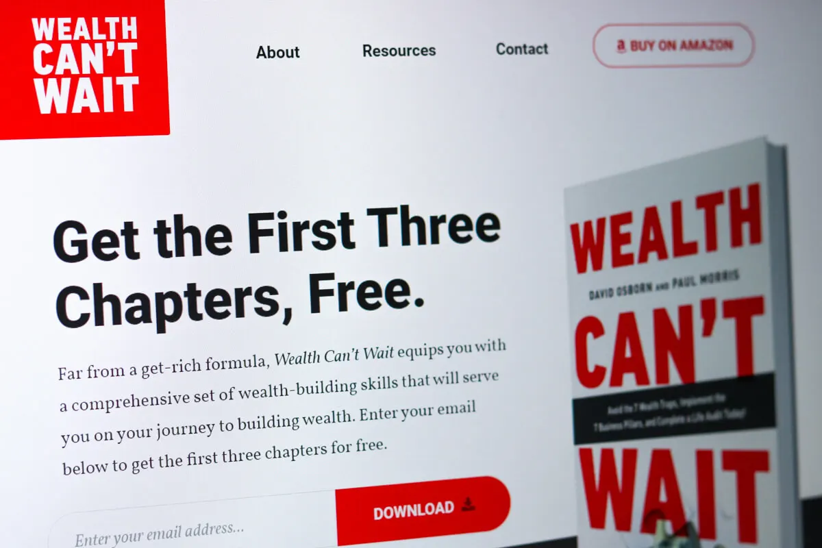 book launch web design
