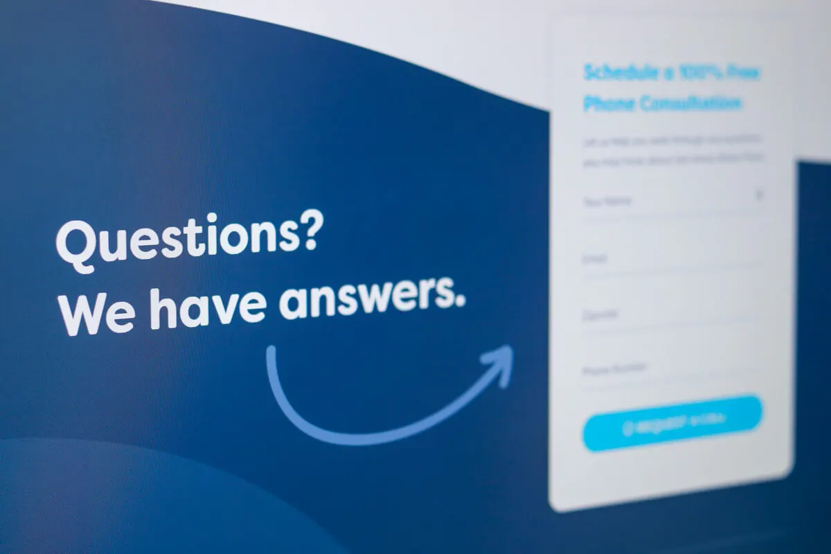 Consultation Form Website Design