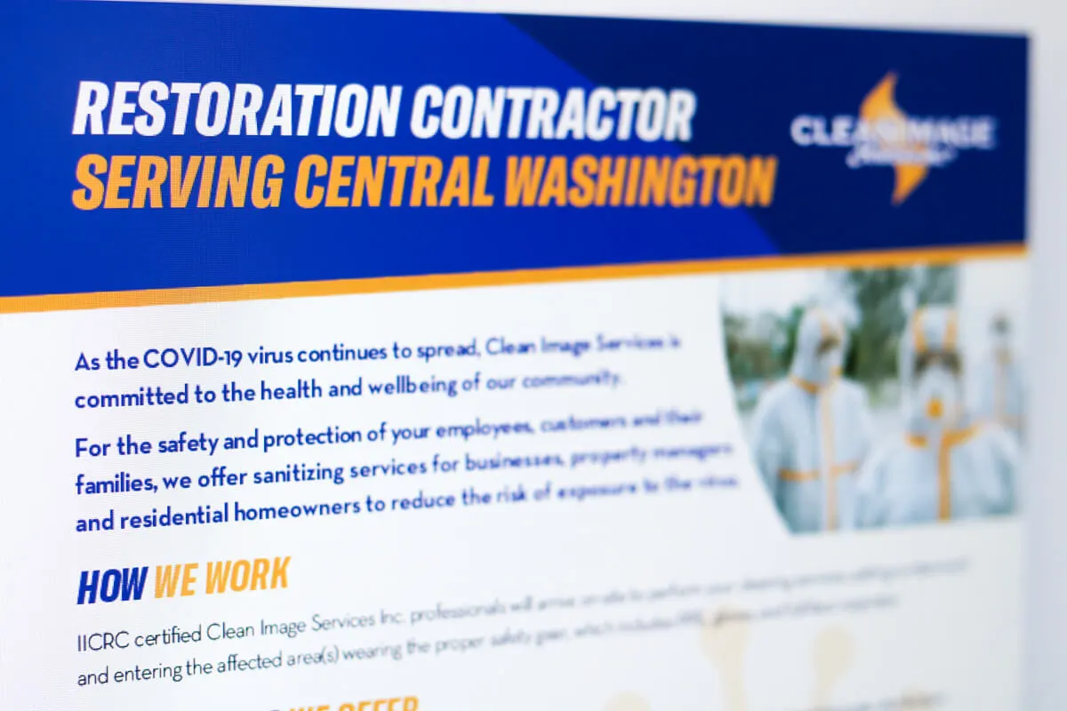 Covid flyer design