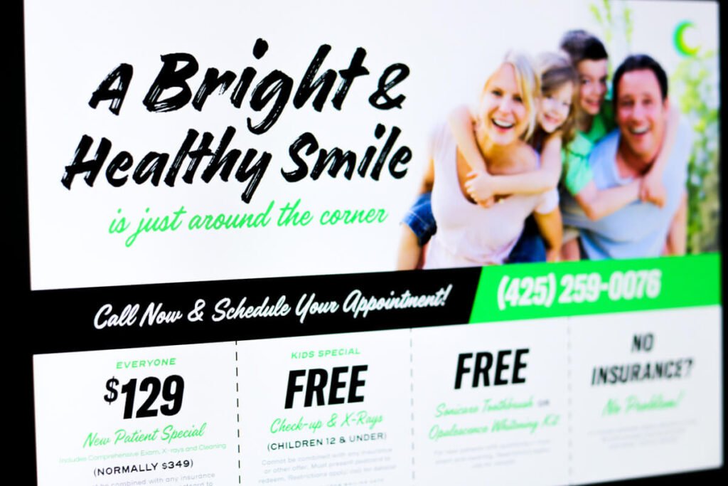 dental postcard design