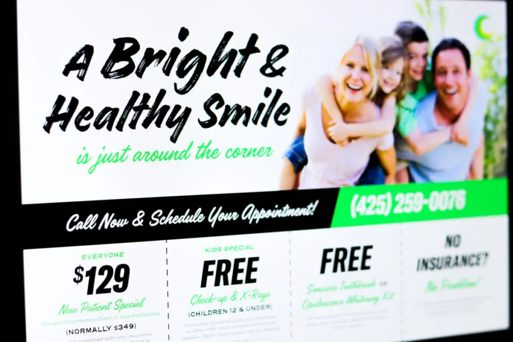 dental postcard design