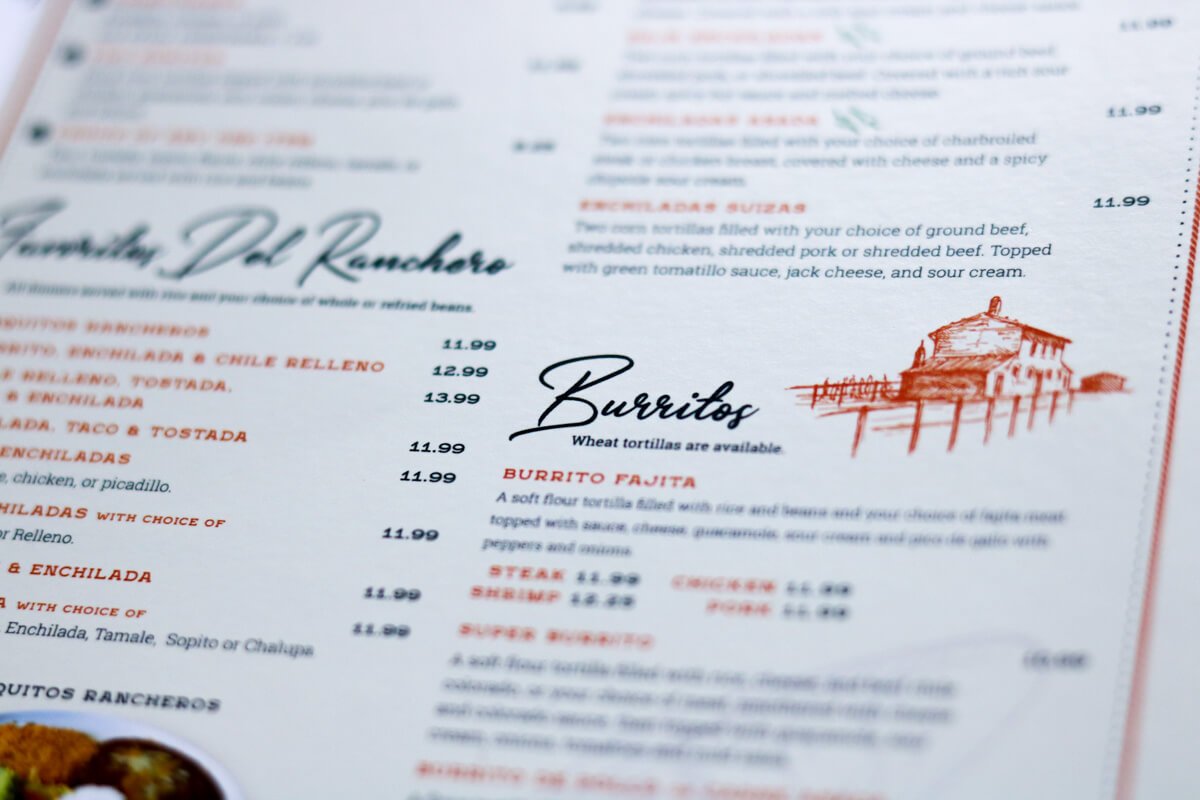 illustration menu design