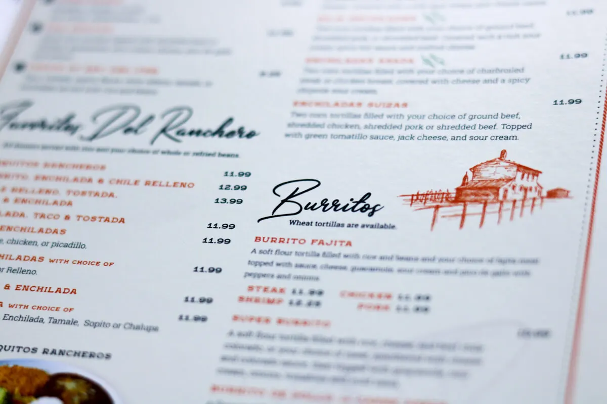 illustration menu design