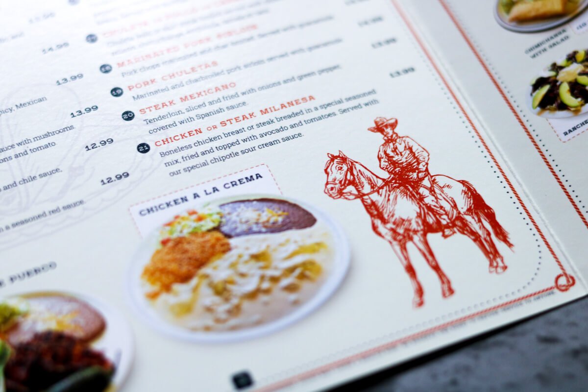 illustration on menu design
