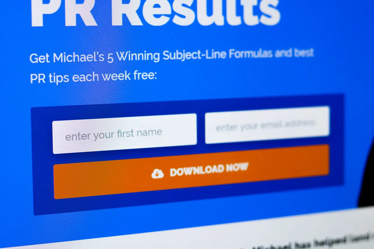 lead magnet form website