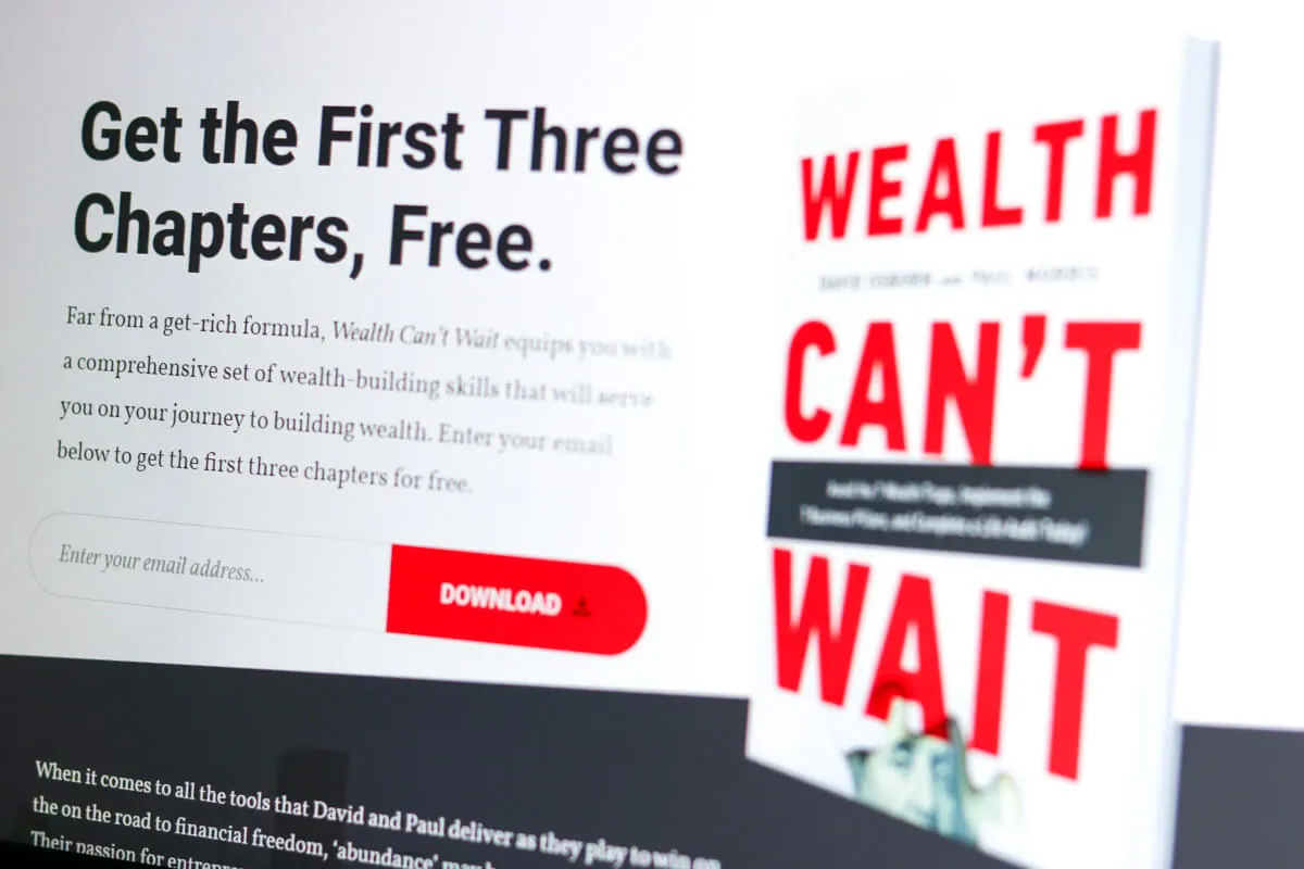 optin book website