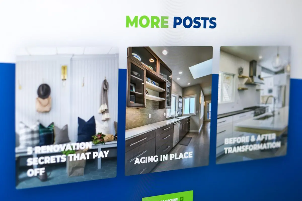 Recent posts on a website