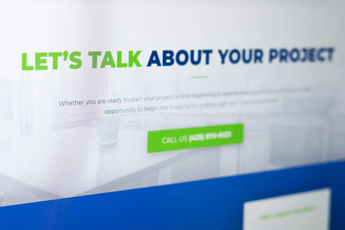 Take the next step on a website
