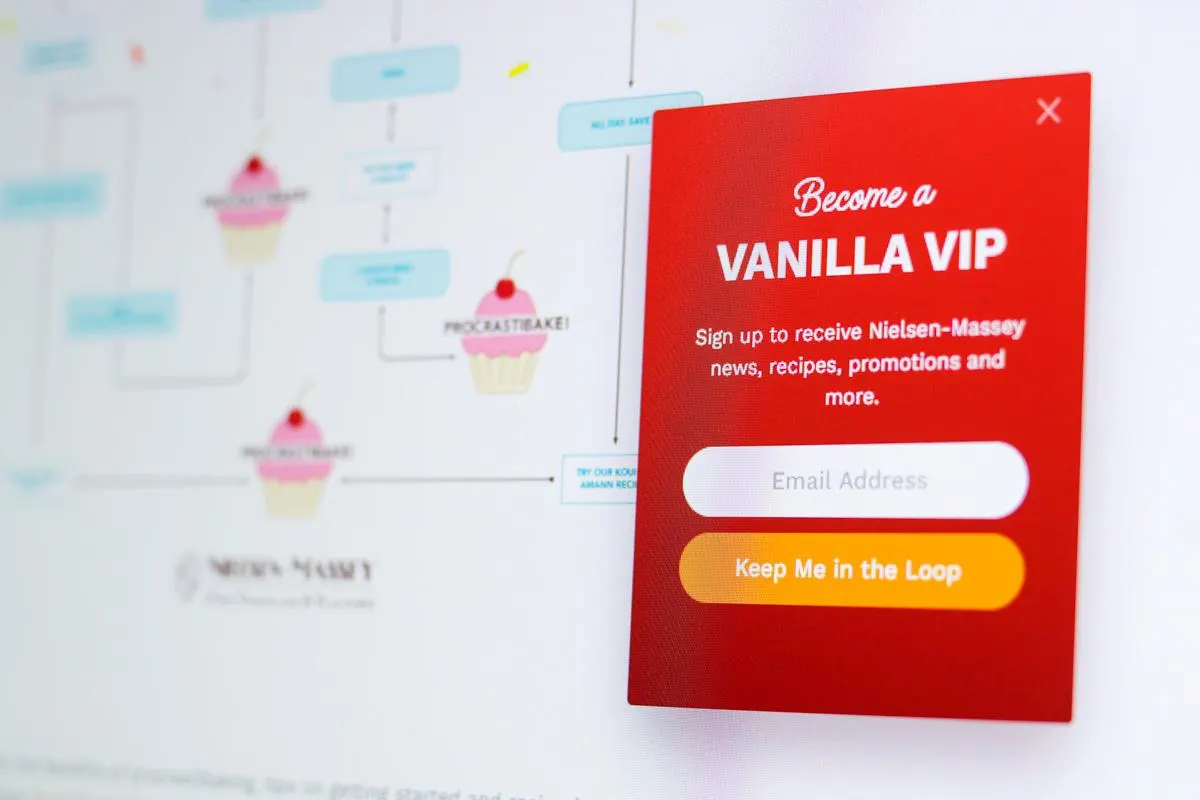 Popup optin form
