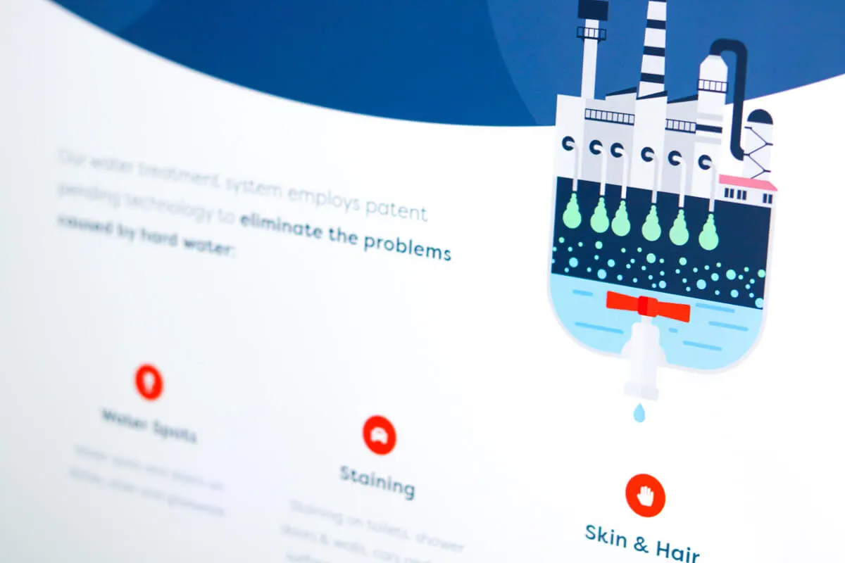 Website design illustration