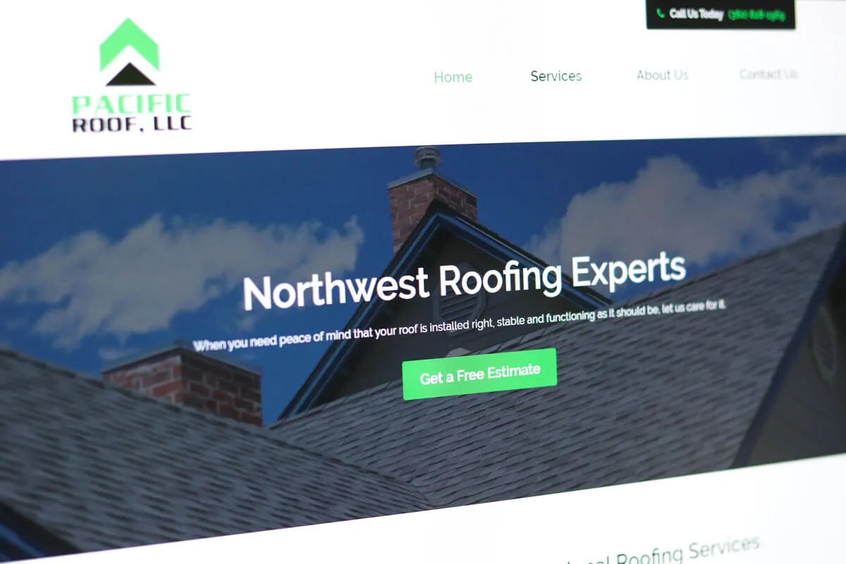 Pacific Northwest Roofing Website Designer