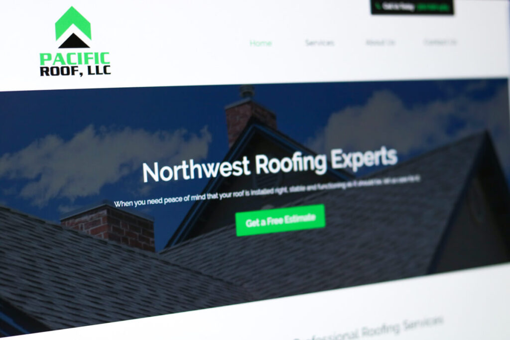 Roofing Web Design Vancouver WA