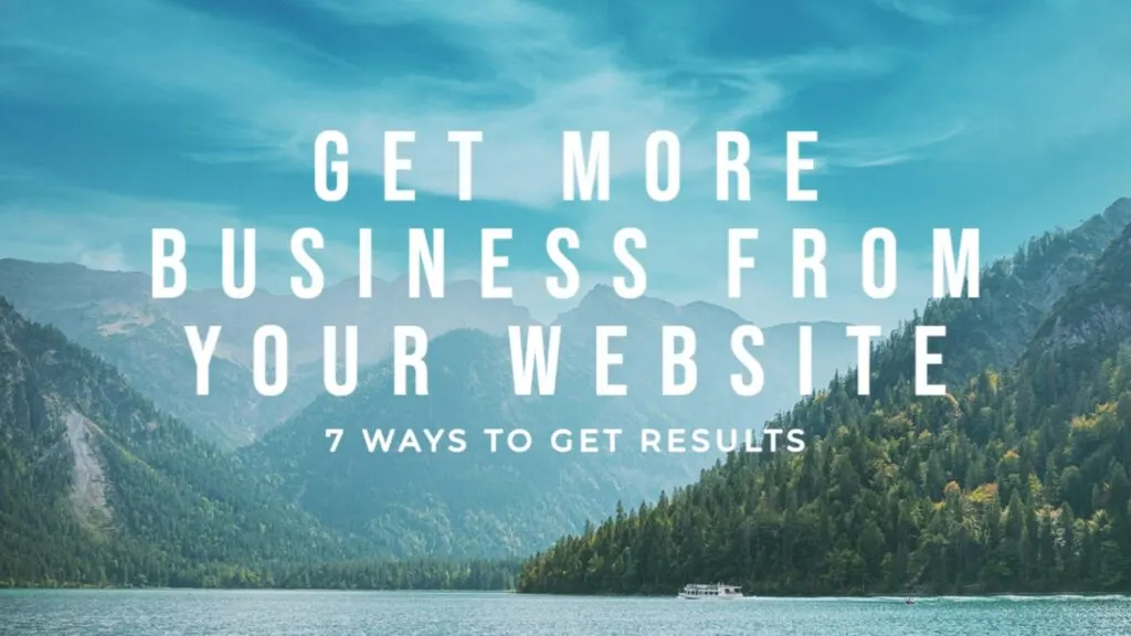 Get more business from your website