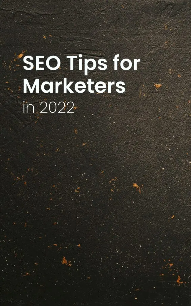 SEO Tips for Marketers in
