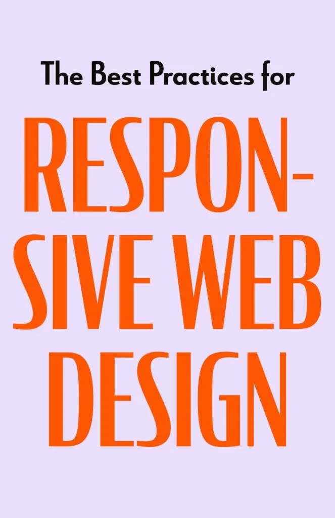 The Best Practices for Responsive Web Design