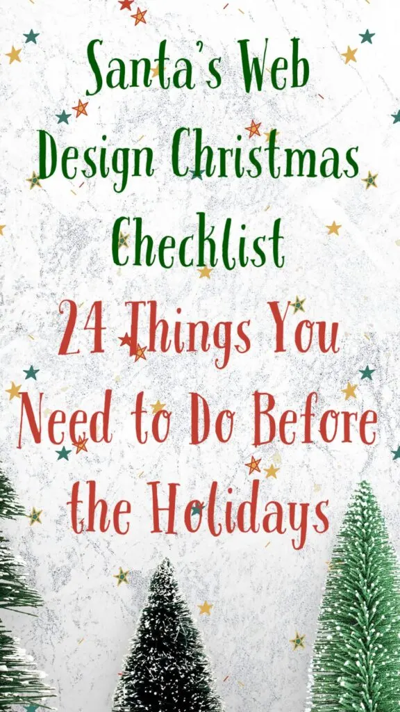 Santas Web Design Christmas Checklist Things You Need to Do Before the Holidays