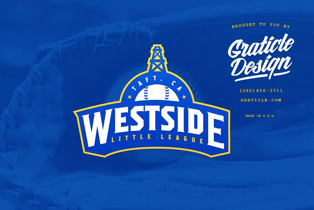 Westside Little League (logo), designed by Graticle