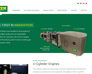 Beem Outdoors Website Design and Development generators