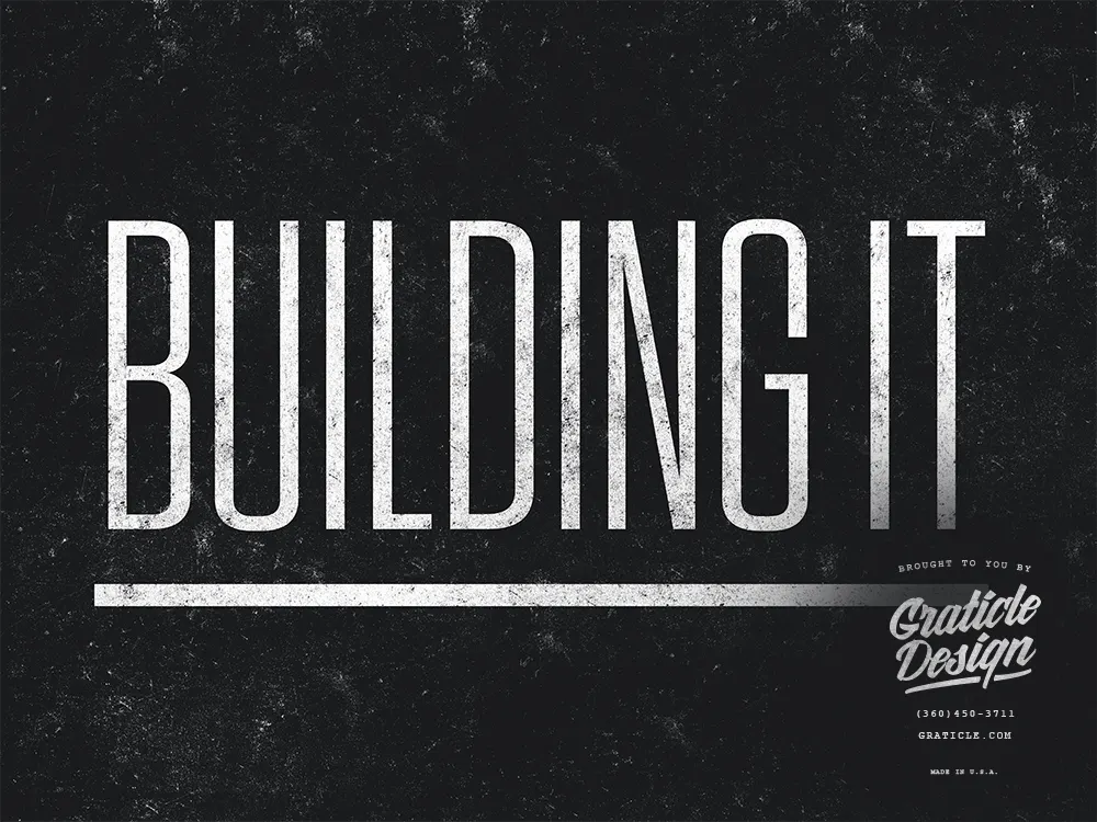 Building It Powerpoint Design (print), designed by Graticle