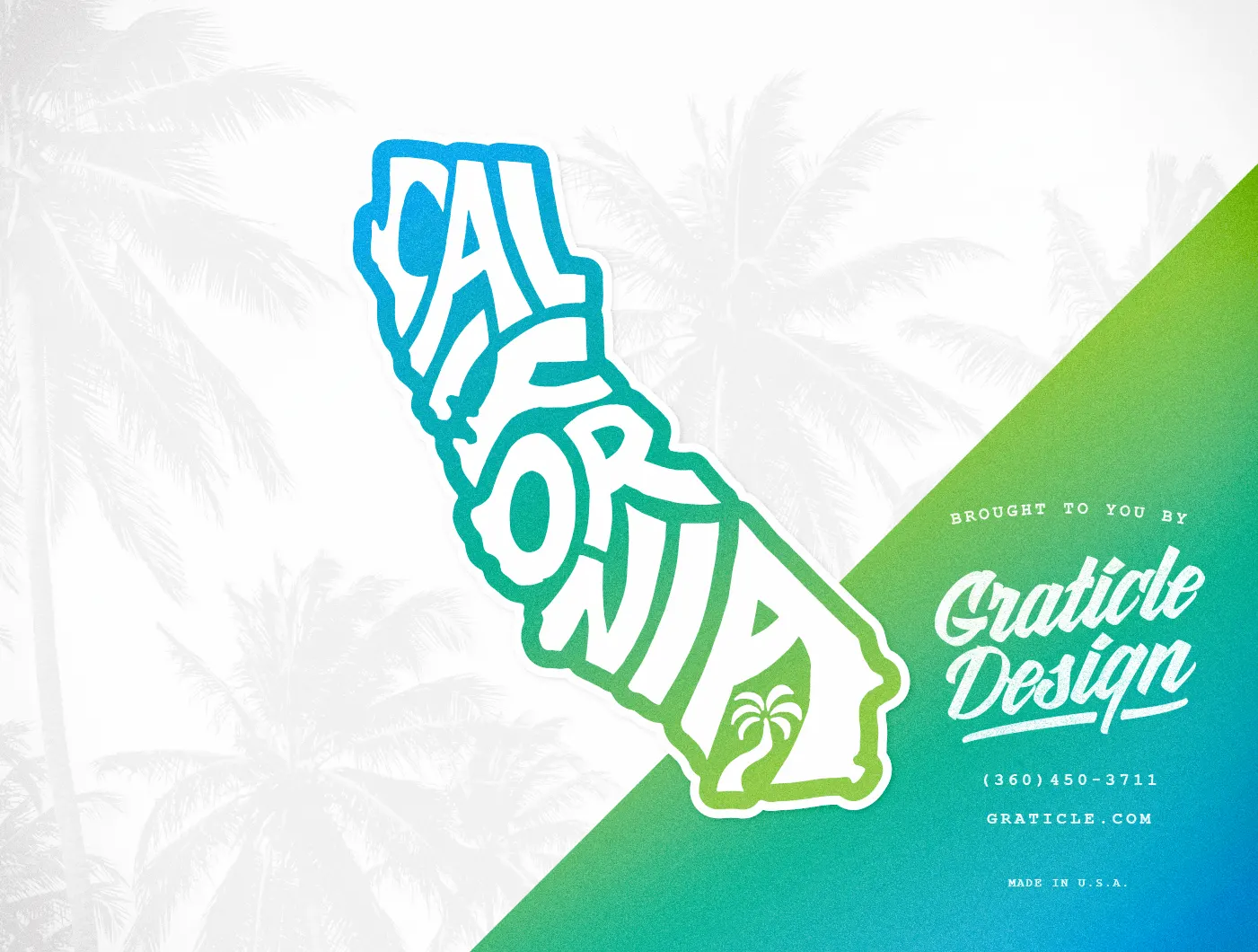 California Sticker Design