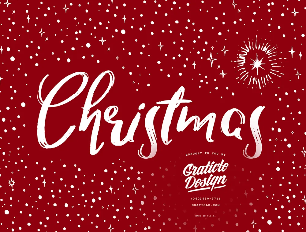 Christmas Graphic Design (print), designed by Graticle
