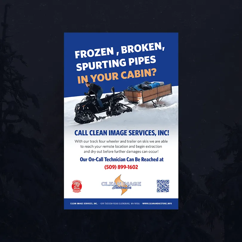 Clean Image Services, Inc. (print), designed by Graticle