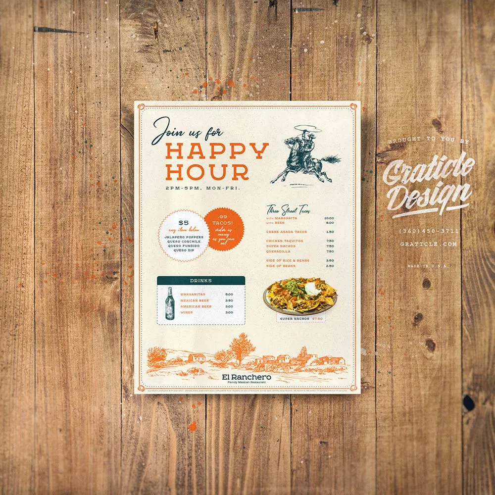 El Ranchero (print), designed by Graticle