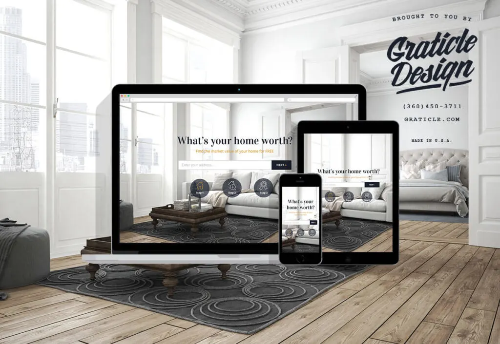 Mitch Allen Realtor website, designed by Graticle