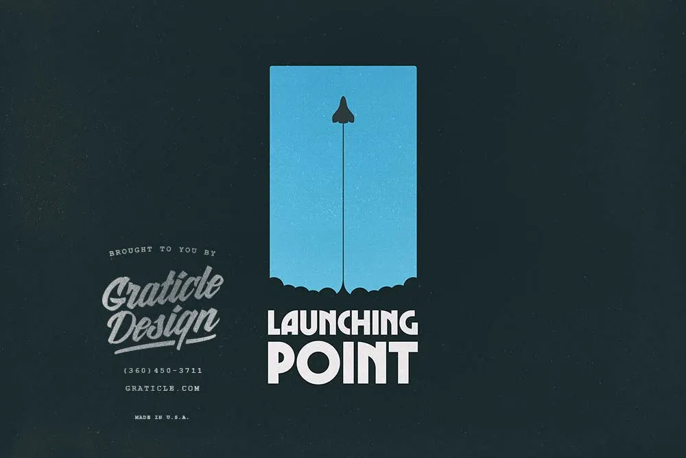 Rocket Graphic Design (graphic), designed by Graticle