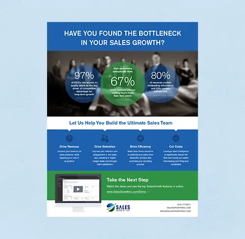 Sales Growth, Inc. (print), designed by Graticle
